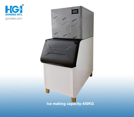 Εμπορική συμπύκνωση νερού μηχανών R134a 450Kg κύβων πάγου SS304 αυτόματη