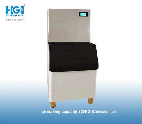 320KG τετραγωνικός κύβος εμπορικό 1500W 105L κατασκευαστών πάγου του /24H αυτόματος