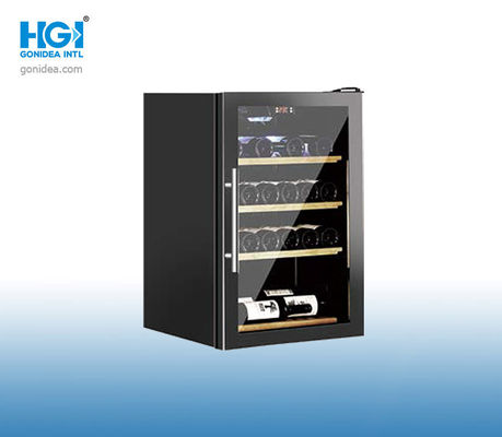 Ενέργεια προθηκών 220~240V/50Hz αποθήκευσης κόκκινου κρασιού πορτών γυαλιού - αποταμίευση
